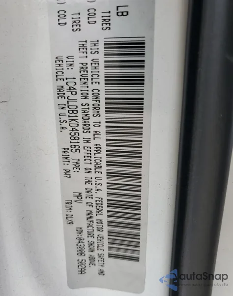 2019 Jeep Cherokee Limited from USA, damaged, VIN 1C4PJLDB1KD458165